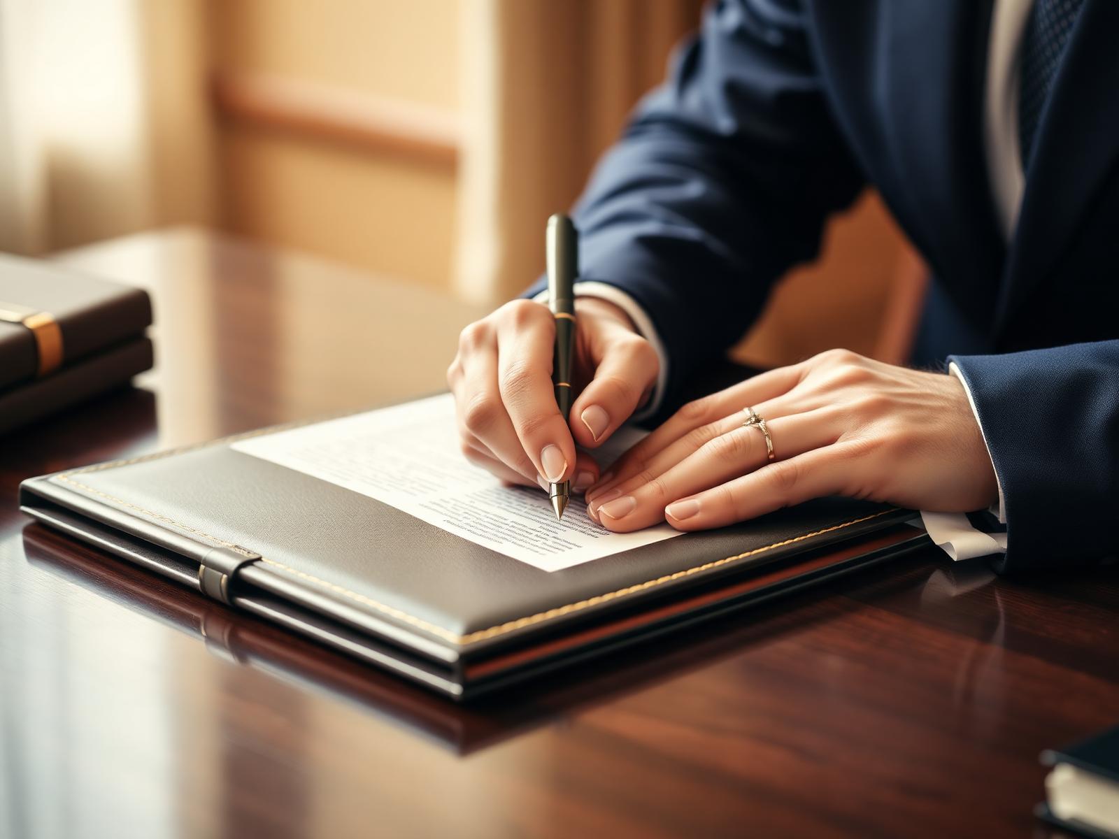 Senior attorney at work